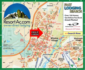 Whistler Eagle Lodge Accommodation Maps