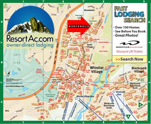 Whistler Montebello Accommodation Maps